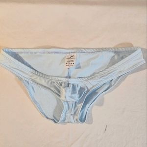 Baby Blue Men's Muscleskins Ultra Low Rise Swim Bikini - Large